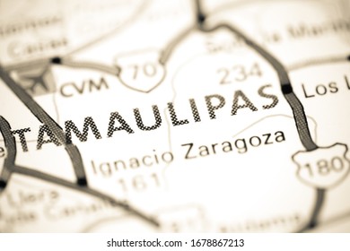 Tamaulipas. Mexico On A Map