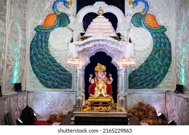 Tambdi Jogeshwari Ganpati Idol, Pune, Mahrashtra, India