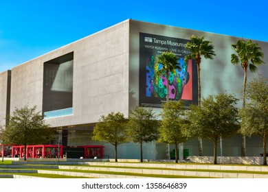 Tampa Bay, Florida. March 02, 2019 Tampa Museum Of Art In Downtown Area.