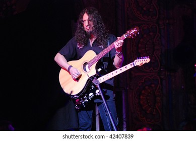 TAMPA, FL - FEBRUARY 12: Michael Wilton Of Queensryche Performing Live At The Tampa Theater On February 12, 2008 In Tampa, Florida.