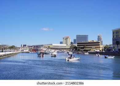 Tampa, FL USA - 01 29 2022: Gasparilla Pirate  Festival In Tampa Fl