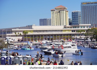 Tampa, FL USA - 01 29 2022: Gasparilla Pirate  Festival In Tampa Fl