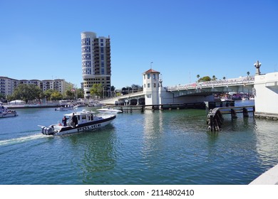 Tampa, FL USA - 01 29 2022: Gasparilla Pirate  Festival In Tampa Fl