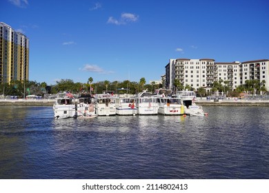 Tampa, FL USA - 01 29 2022: Gasparilla Pirate  Festival In Tampa Fl