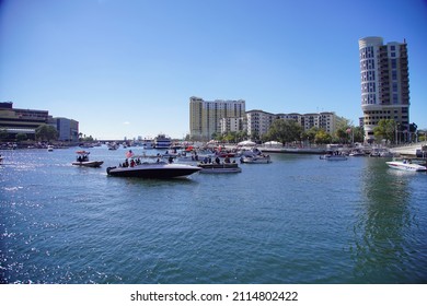 Tampa, FL USA - 01 29 2022: Gasparilla Pirate  Festival In Tampa Fl