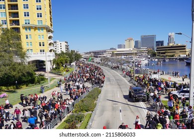 Tampa, FL USA - 01 29 2022: Gasparilla Pirate  Festival In Tampa Fl