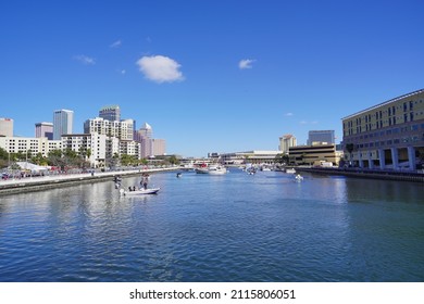 Tampa, FL USA - 01 29 2022: Gasparilla Pirate  Festival In Tampa Fl