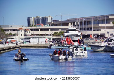 Tampa, FL USA - 01 29 2022: Gasparilla Pirate  Festival In Tampa Fl