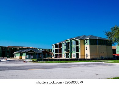 Tampa FL USA - 09 25 2022: An Apartment House Construction Site	