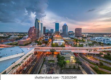 Tampa, Florida, USA Aerial Downtown Skyline.