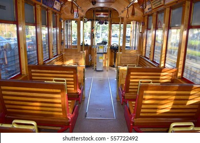 Tampa, Florida - USA - January 07, 2016 :  TECO Line Streetcar System