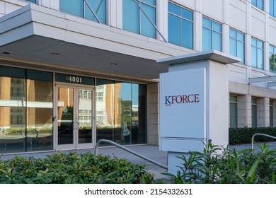 Tampa, Florida, USA - January 8, 2022: Kforce Headquarters In 
Tampa, Florida, USA. Kforce Is A Staffing Services And Solutions Firm. 
