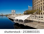 Tampa Riverwalk 2024 stock photo.