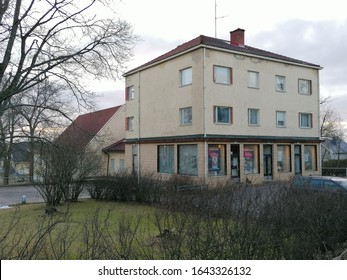 Tampere, Finland - February 12 2020: Messukylä Village Parish Hall.