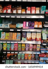 Tampere, Finland - February 21 2020: Chocolate At The Health Food Store.