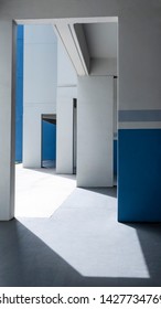 Tampines, Singapore, June 18 2019; Empty Void Deck In Morning Sun Shade