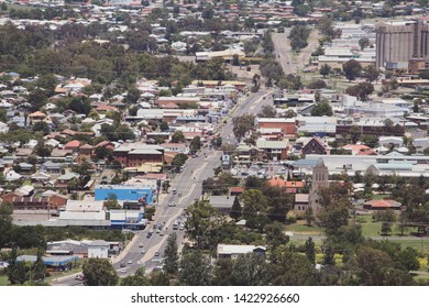 Tamworth, NSW/Australia - January 2019: Tamworth city view from above