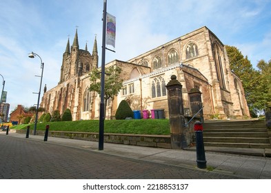 Tamworth, UK 10 25 2022 Large Urban Church Building