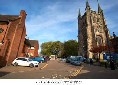 Tamworth, UK 10 25 2022 Large Urban Church Building