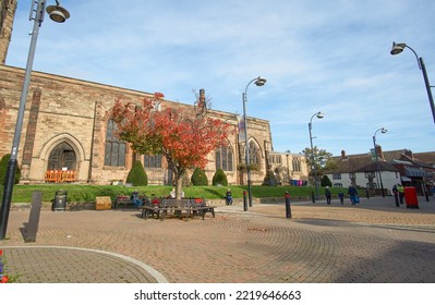 Tamworth, UK 10 25 2022 Large Urban Church Building