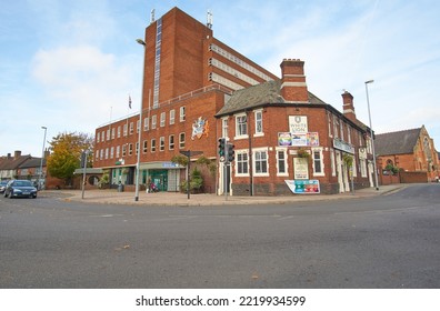 Tamworth, UK 10 25 2022 Street Corner Pub Example                