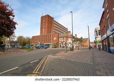 Tamworth, UK 10 25 2022 Street Corner Pub Example                