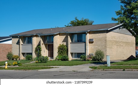 Tan Brick Low Income Housing Apartments