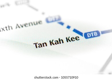 Tan Kah Kee Station. Singapore Metro Map.