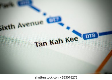 Tan Kah Kee Station. Singapore Metro Map.