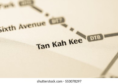 Tan Kah Kee Station. Singapore Metro Map.