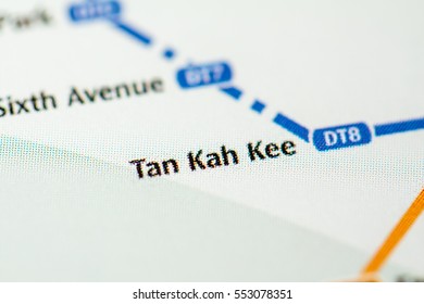 Tan Kah Kee Station. Singapore Metro Map.