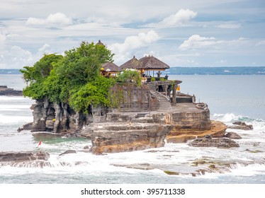 Tanah Lot Temple on Sea in Bali Island Indonesia