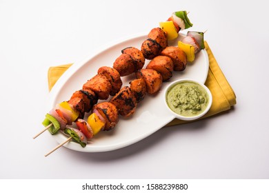 Tandoori Aloo Tikka Or Grilled Barbecue Potatoes