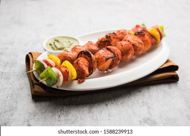 Tandoori Aloo Tikka Or Grilled Barbecue Potatoes