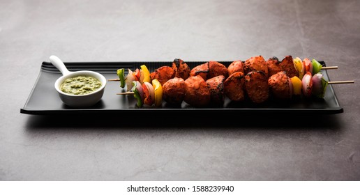 Tandoori Aloo Tikka Or Grilled Barbecue Potatoes