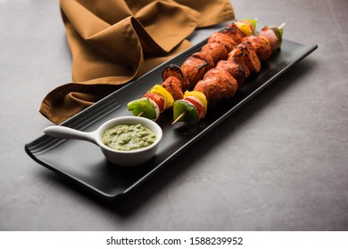 Tandoori Aloo Tikka Or Grilled Barbecue Potatoes