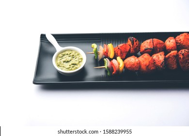 Tandoori Aloo Tikka Or Grilled Barbecue Potatoes