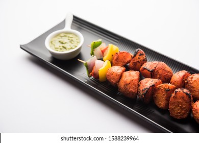 Tandoori Aloo Tikka Or Grilled Barbecue Potatoes