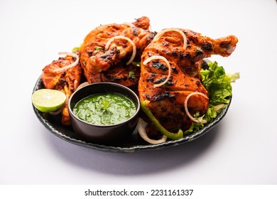 Tandoori Chicken is an Indian non vegetarian spicy food - Shutterstock ID 2231161337