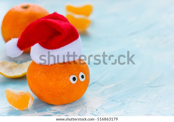 orange christmas hat