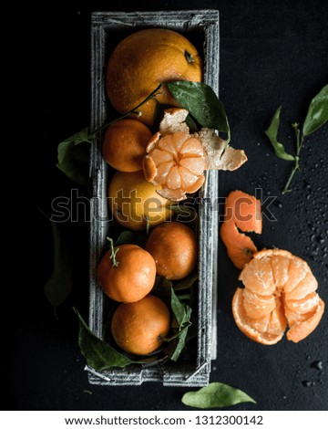 Similar – Image, Stock Photo Small tangerines Fruit