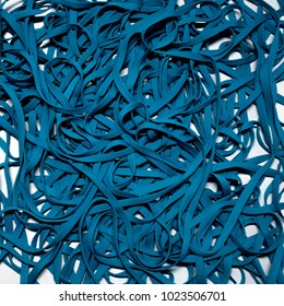 A Tangle Of Blue Shoelaces