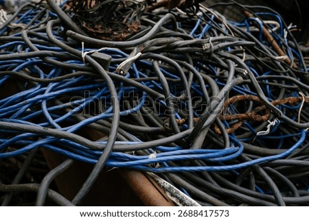 Tangle of Old Wires and Cables in Disarray