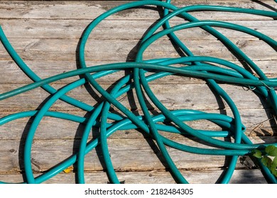 Tangled Green Rubber Garden Hose