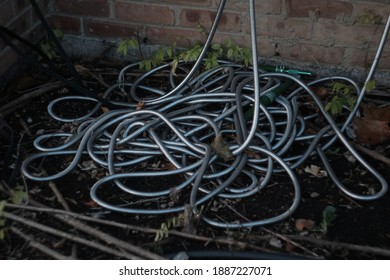 A Tangled Up Metal Hose