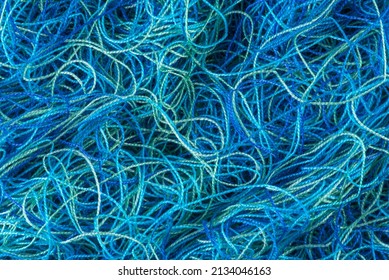 Tangled Wool Yarn Threads As Background