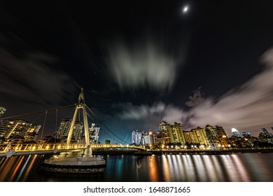 Tanjong Rhu Bridge Night Scene