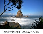 Tanjung Papuma Beach, located near the city of Jember, East Java, Indonesia. 
