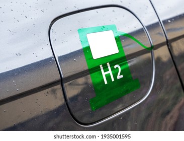 Tank Cap Icon For H2 Hydrogen