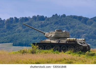 Tank Of World War 2 On The Battle Field